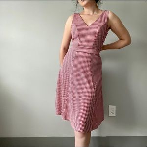 Ann Taylor Fit and Flare V neck Dress